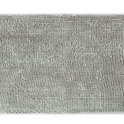 Luxury Solid 21" x 34" Bath Rug in Sharkskin